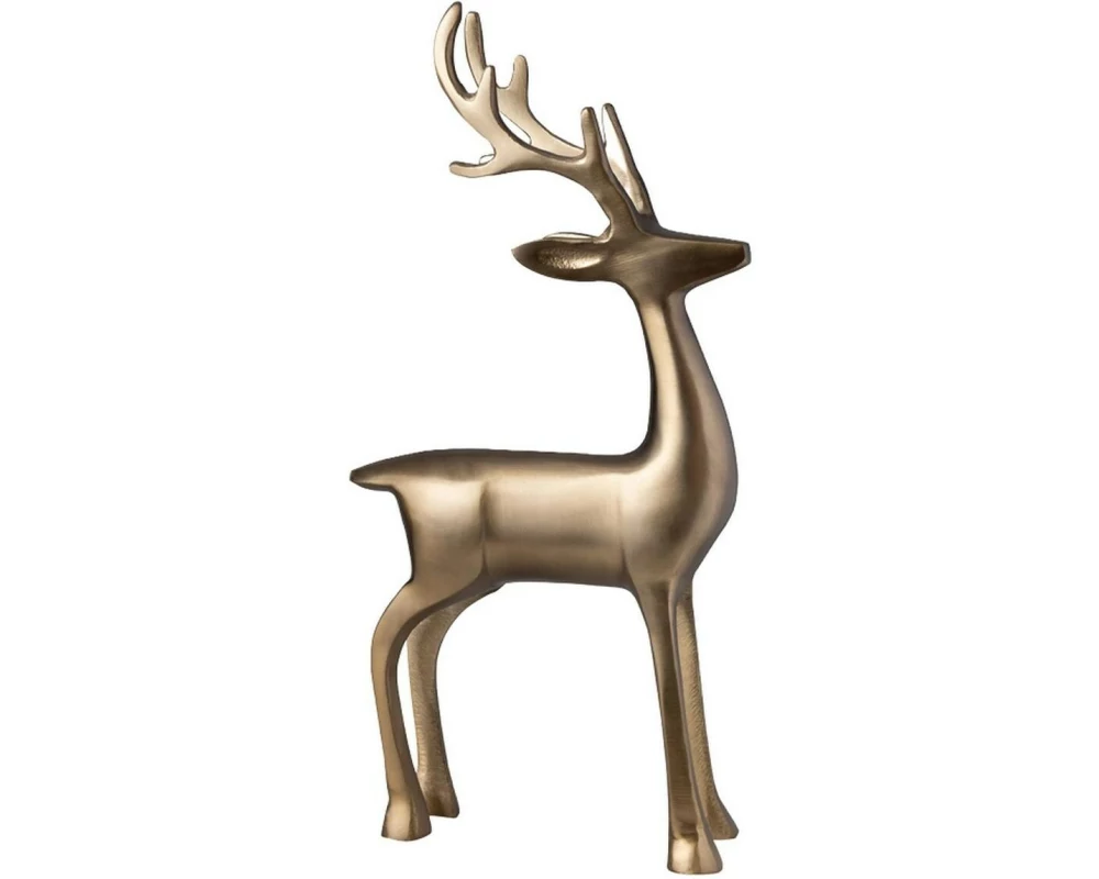 Villeroy & Boch Hirsch Christmas Chic Gold 44 cm Weihnachtsdeko, Gold