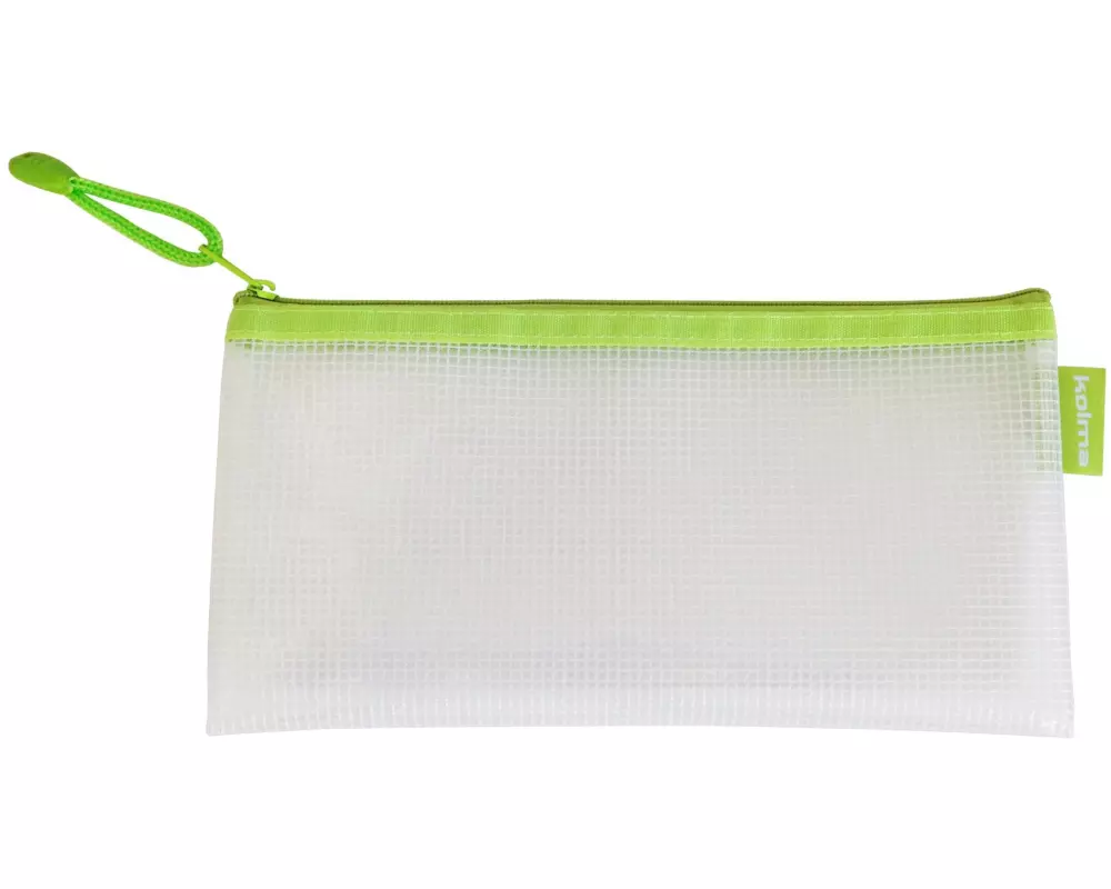 Kolma Etui Mesh Bag Grün/Weiss, 23.5 x 11.5 cm