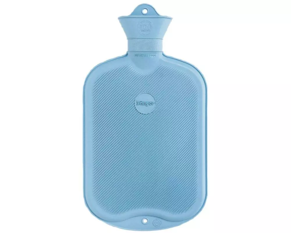 Sänger Wärmflasche Lamelle 2 Liter, Hellblau