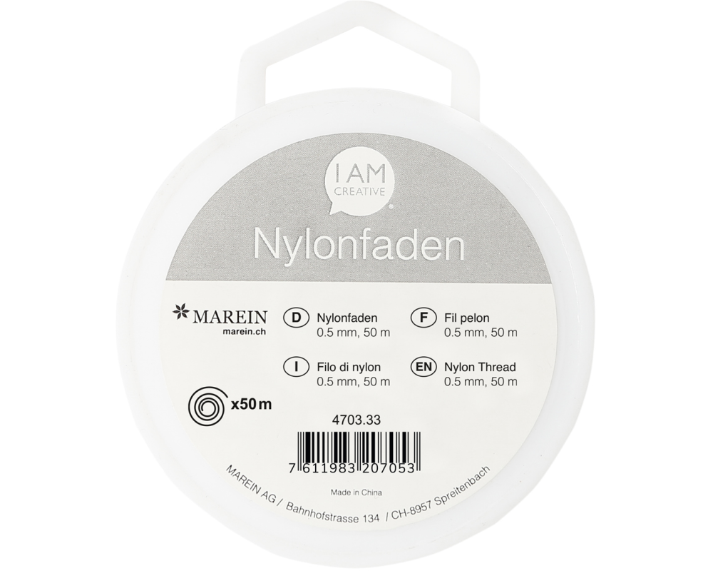I AM CREATIVE Nylonfaden 0.5mmx50m 4703.33