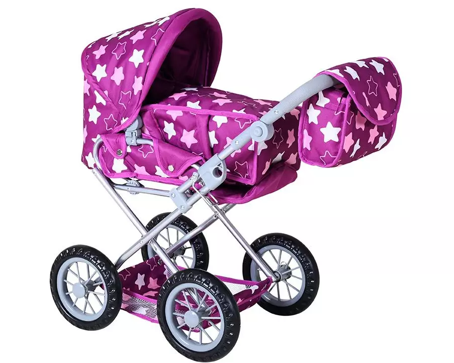Knorrtoys Puppenbuggy Ruby Star Dark Pink