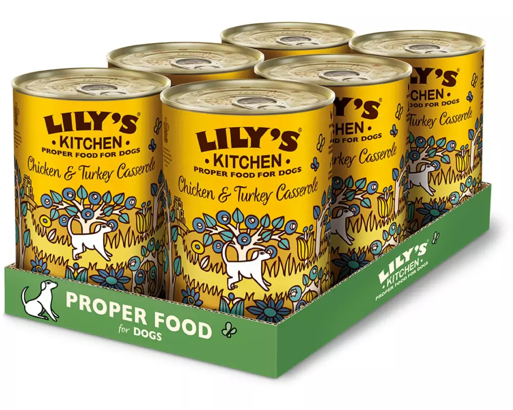 Lily's Kitchen Nassfutter Huhn & Truthahn, 6 x 400 g