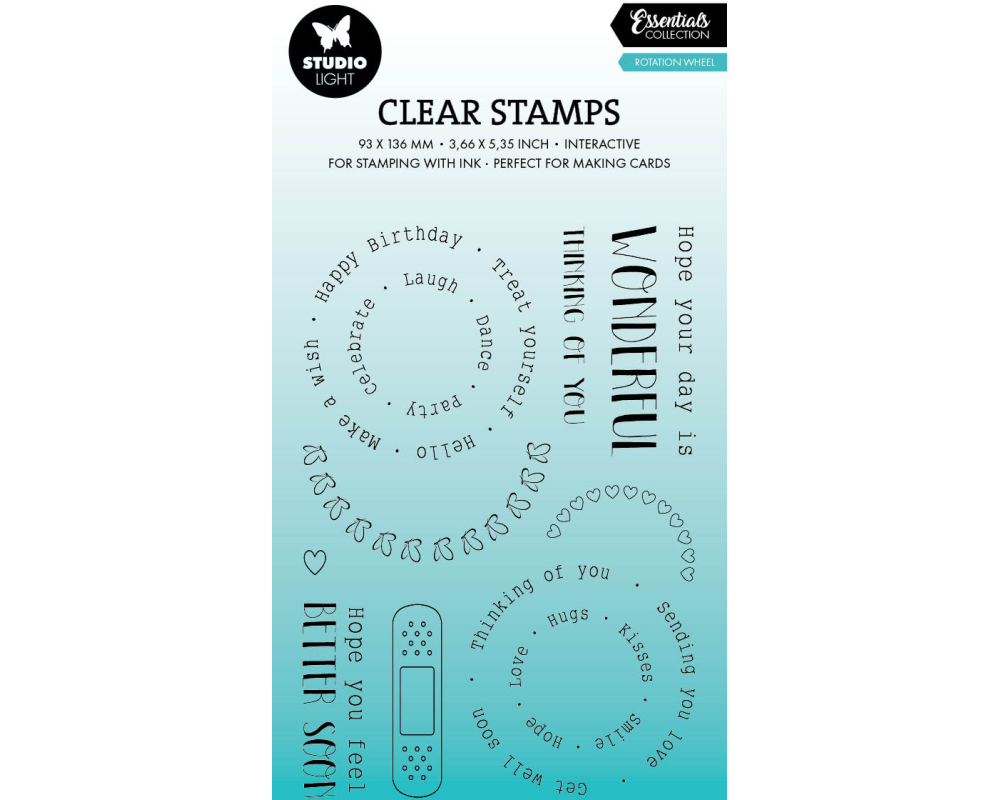 SIZZIX Klarischtstempel Kreise STAMP633 13.8x13.8x0.3cm