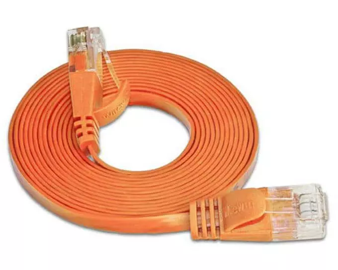SLIM Slimpatchkabel RJ-45 - RJ-45, Cat 6, UTP, 10 m, Orange