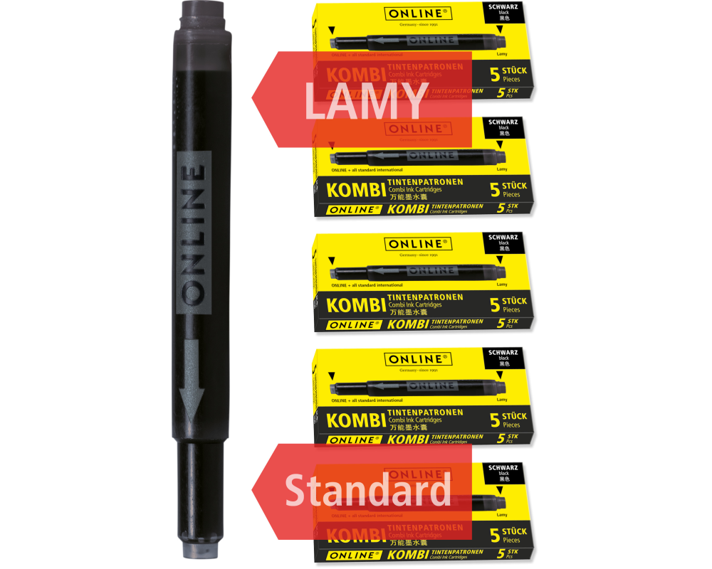 ONLINE Tintenpatronen Kombi 70033 schwarz 5 Stück