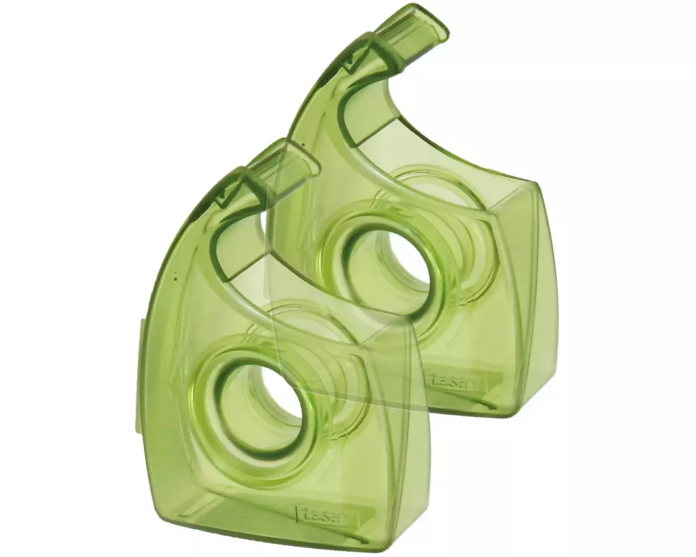 tesa Handabroller Easy Cut ecoLogo grün-transparent