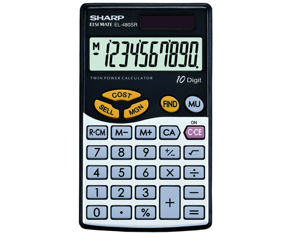 SHARP Taschenrechner kaufmännisch 480SR