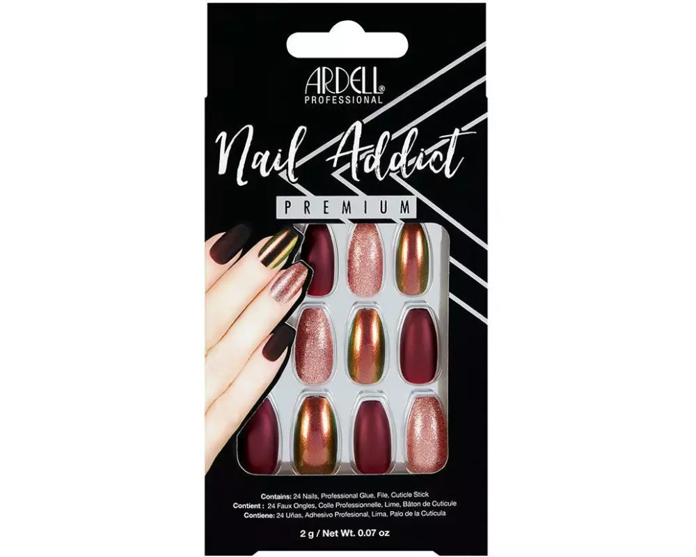 Ardell Nail Addict Red Cateye