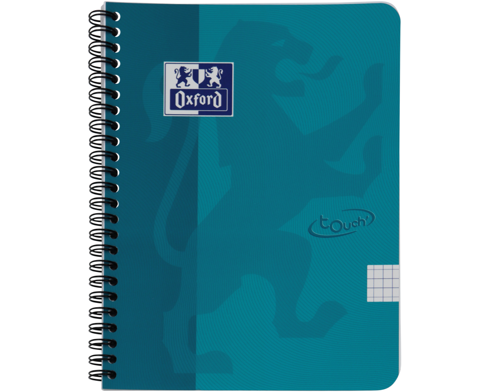 OXFORD Touch Spiralheft 400104100 A5, kariert 70 Blatt, blau