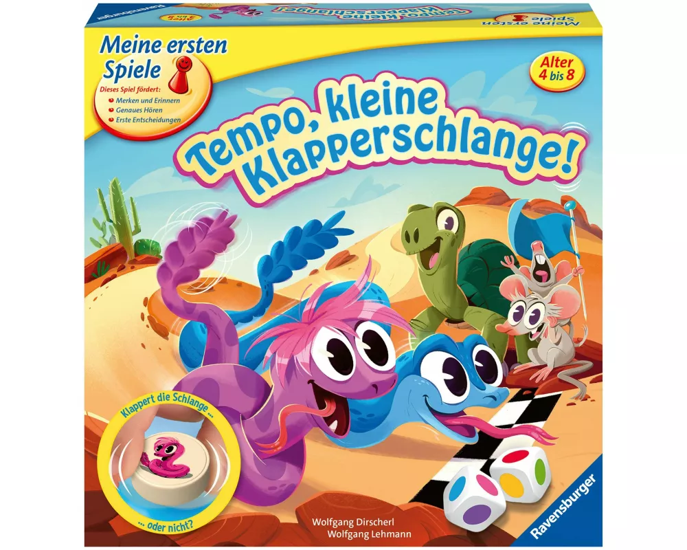 Tempo, kleine Klapperschlange! - Kinderspiel ab 4 Jahre