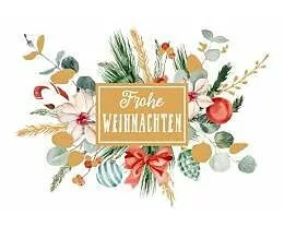 Doppelkarte. Green Karma X-MAS - Gesteck mit Eukalyptus