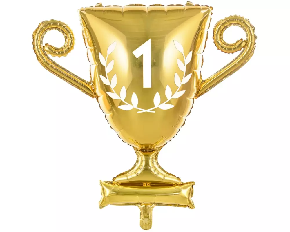 Partydeco Folienballon Pokal 64 x 61 cm, Gold