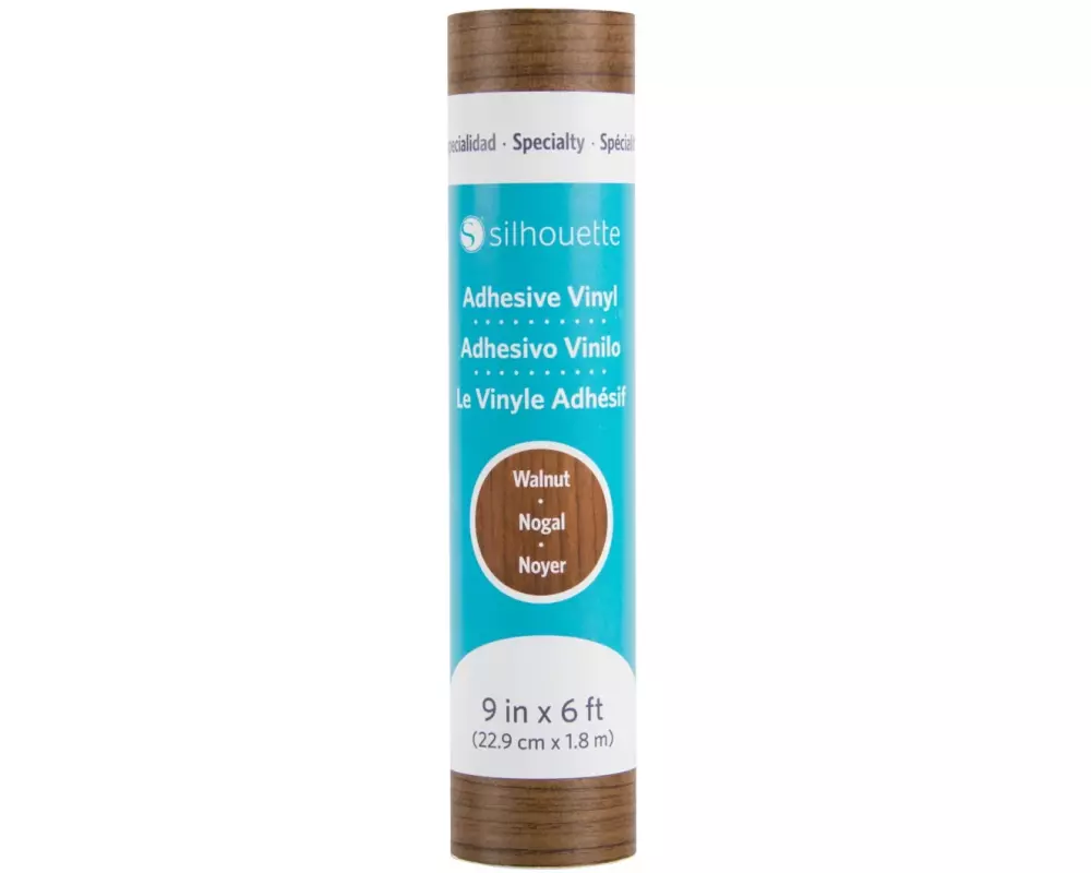 Silhouette Vinylfolie Holzoptik Nussbaum