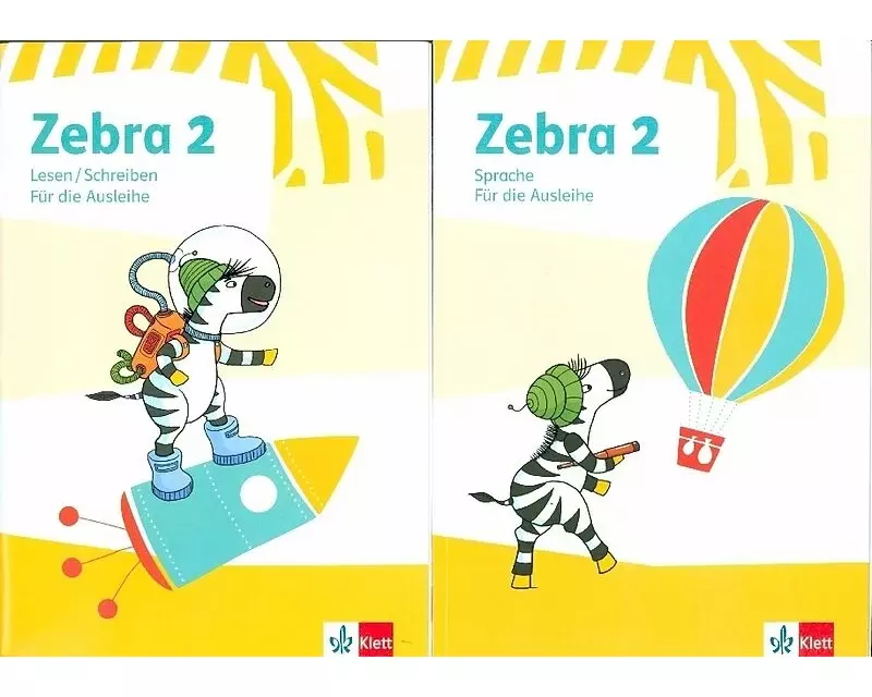 Zebra 2. Paket: Heft Lesen/Schreiben ausleihfähig und Heft Sprache ausleihfähig Klasse 2