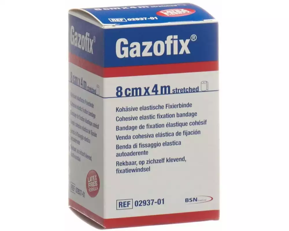 Gazofix Gazofix kohäsive elastische Fixierbinde 8 cm x 4 m 1 Stück
