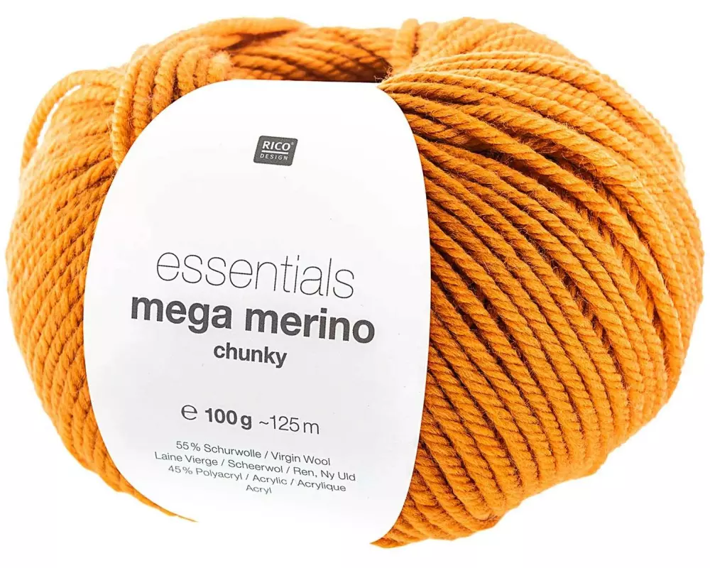 Rico Design Wolle Essentials Mega Wool chunky 100 g, Orange