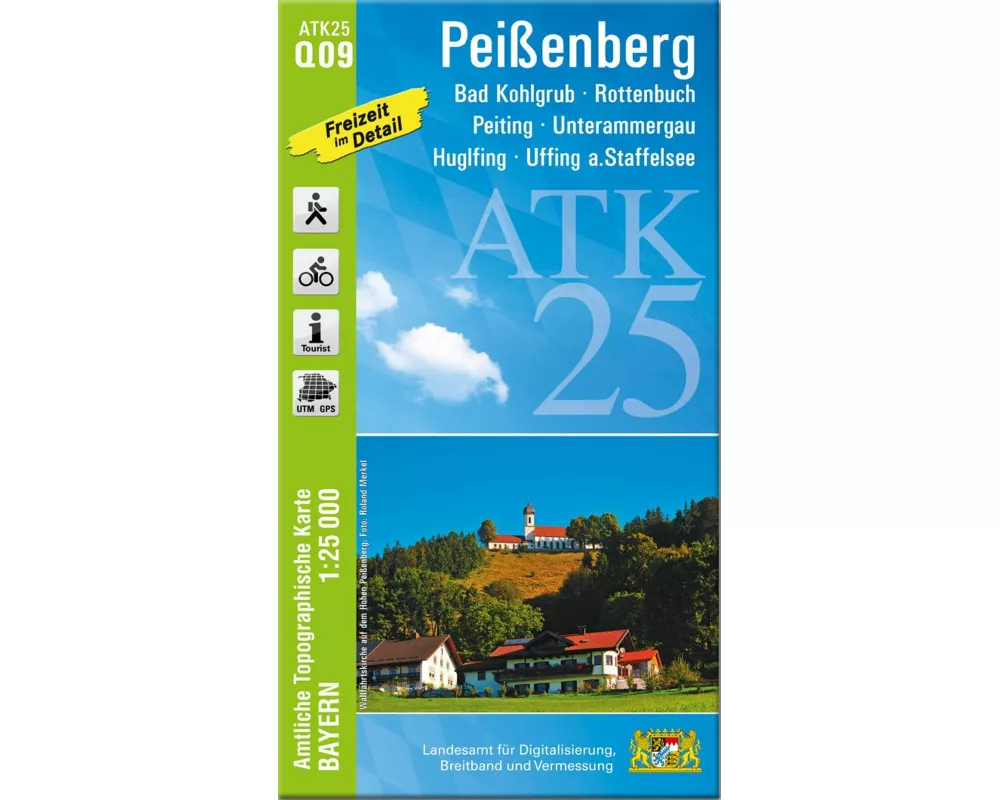 ATK25-Q09 Peißenberg (Amtliche Topographische Karte 1:25000)