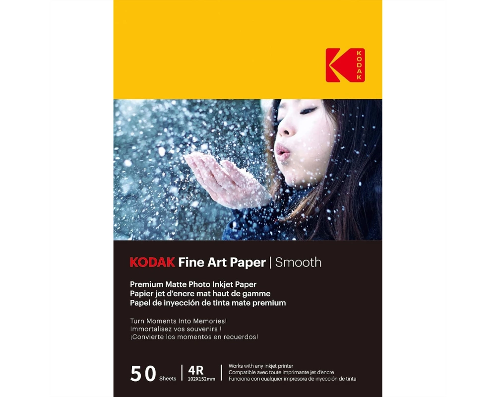 Kodak Fotopapier - 50 Blatt A6, 230g/qm, 10cm x 15cm, matt