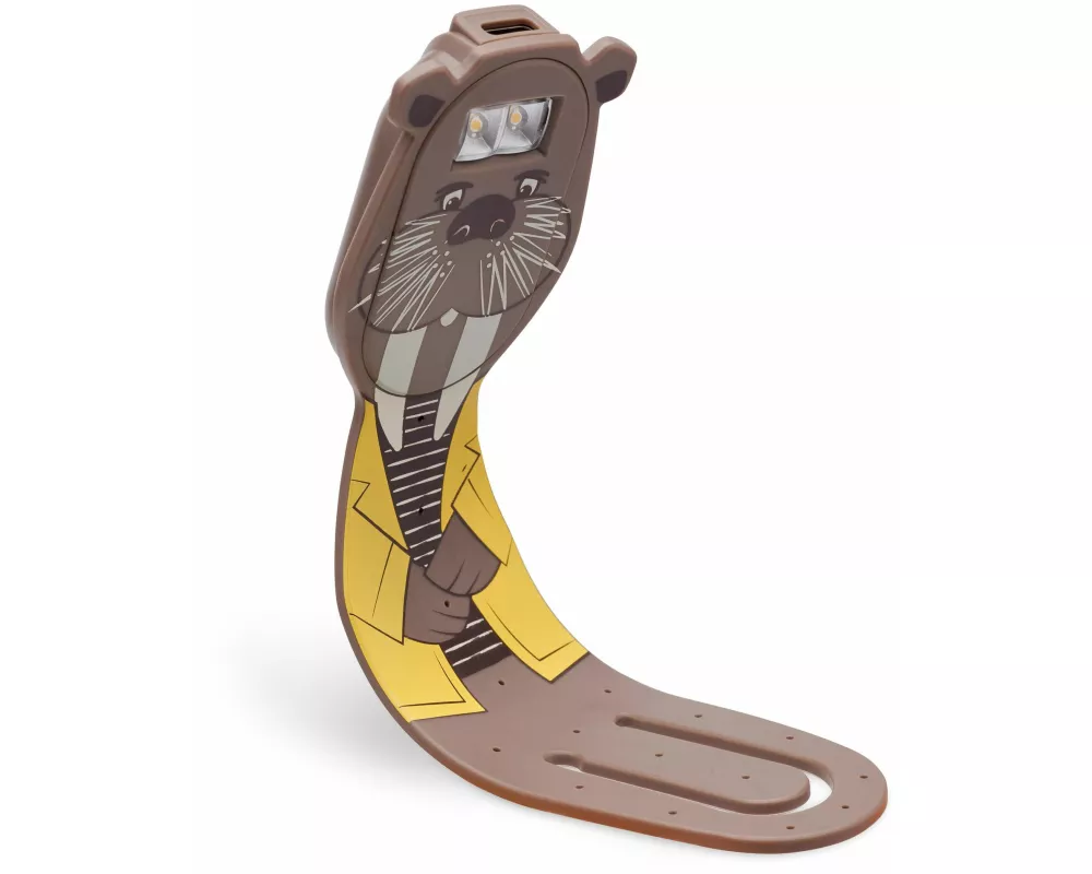 Flexilight Pals RC (Walross) - wiederaufladbares Leselicht - 2 in 1 Leselampe & Lesezeichen - LED Leselicht - Geschenk für Leser, Buchliebhaber - Deut