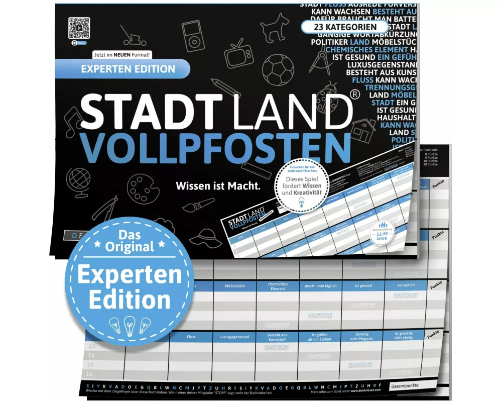 DENKRIESEN - STADT LAND VOLLPFOSTEN - EXPERTEN EDITION - "Wissen ist Macht." - A4