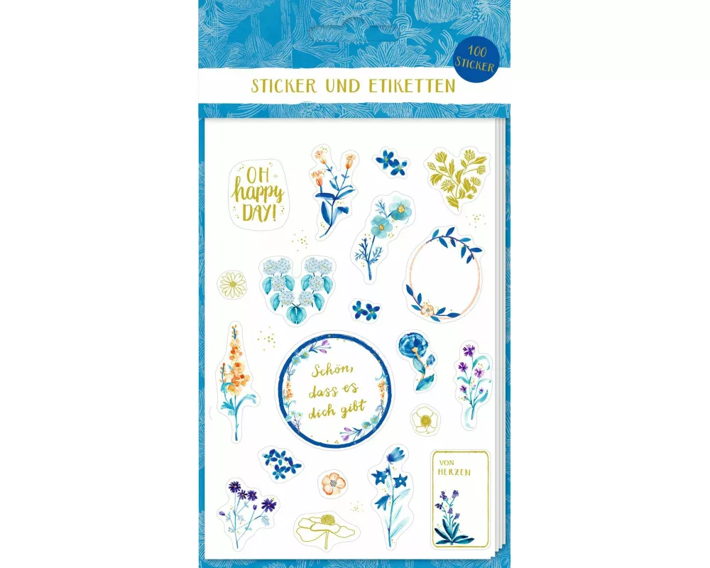 Sticker und Etiketten - Stickerbogen mit 100 Stickern