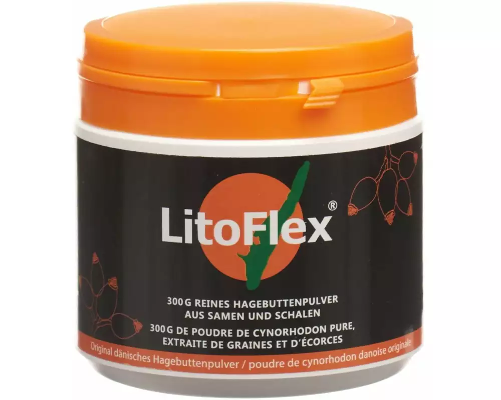LitoFlex Reines Hagenbuttenpulver 300 g