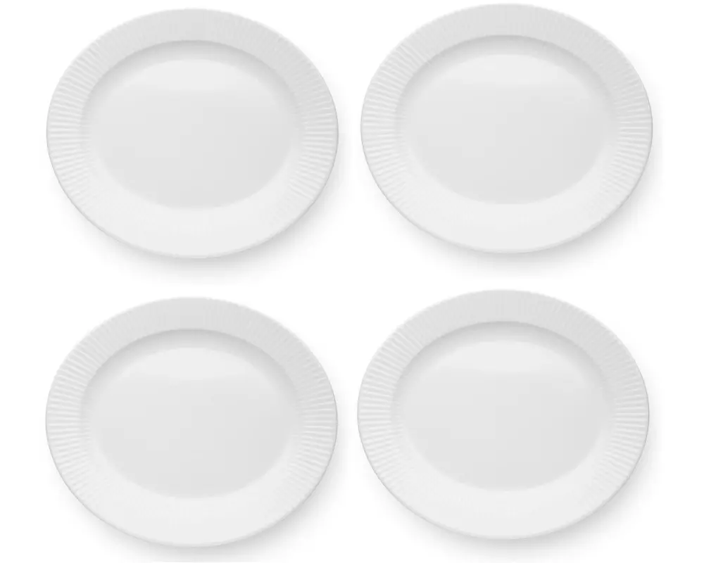 Eva Solo Speiseteller Legio Nova 26.8 x 31 cm, 4 Stück, Weiss