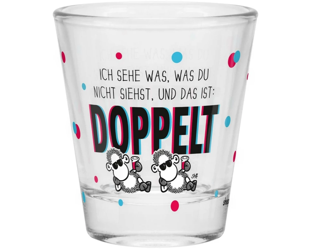 Sheepworld Schnapsglas Doppelt 60 ml, 1 Stück