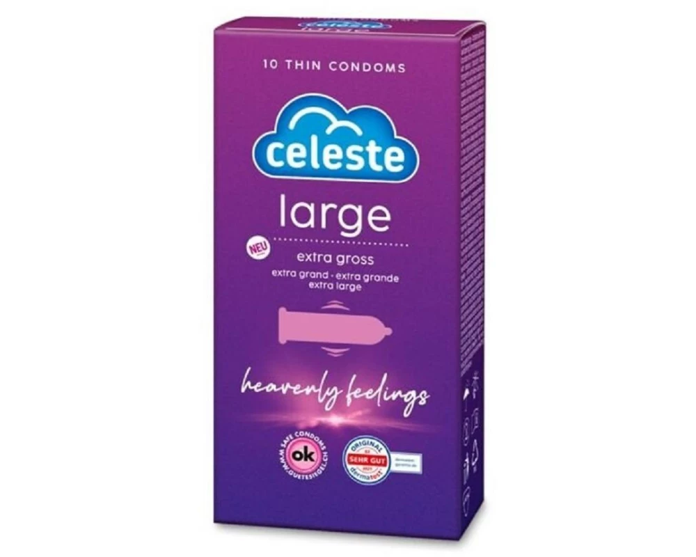 Celeste Kondome Large Präservativ 10 Stück