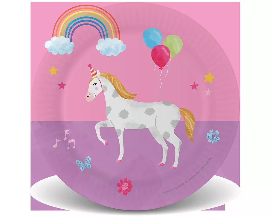 Pappteller-Set Prinzessin