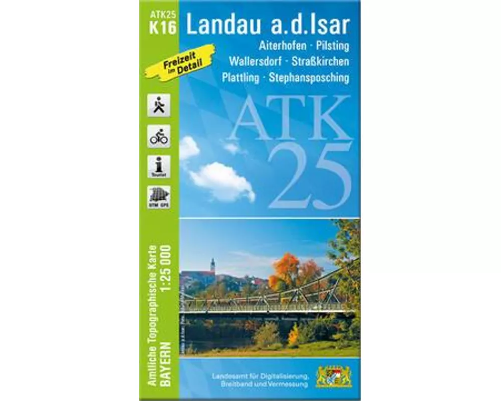 ATK25-K16 Landau a.d.Isar (Amtliche Topographische Karte 1:25000)