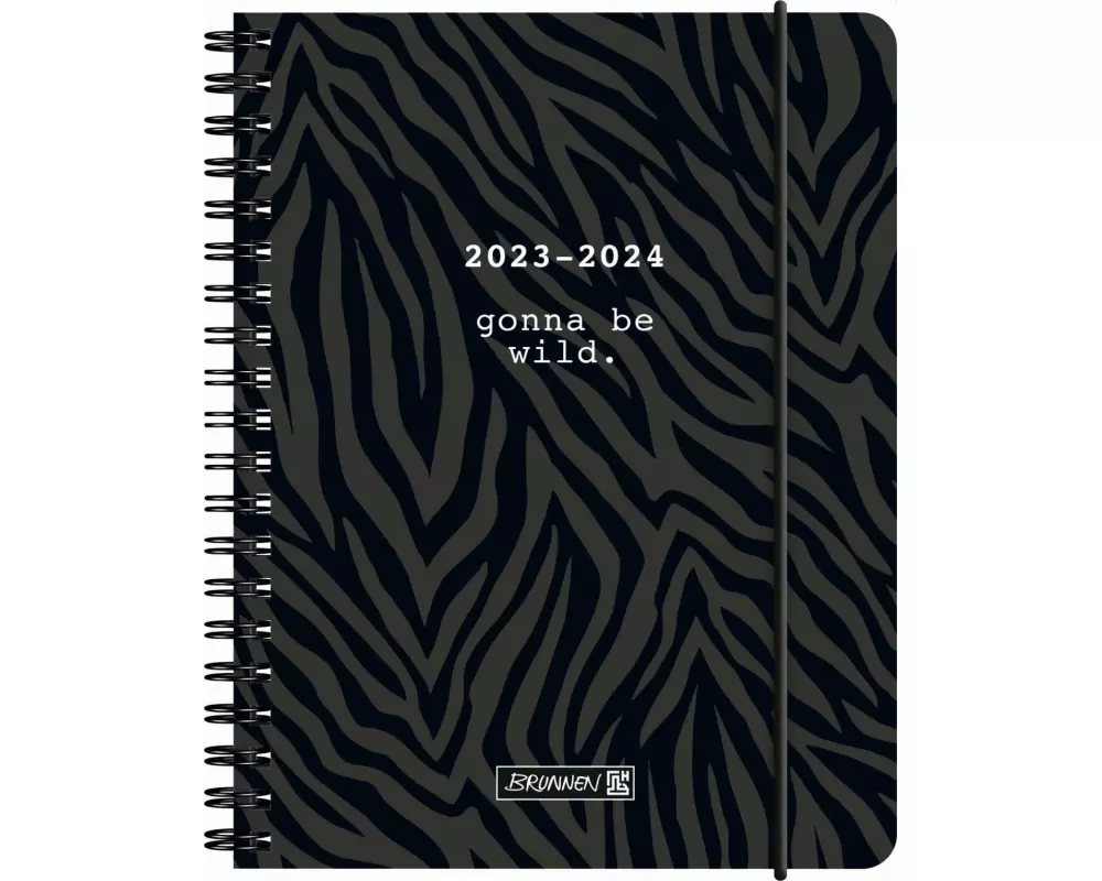 BRUNNEN 1071855064 Wochenkalender Schülerkalender 2023/2024 "Wild" 2 Seiten = 1 Woche Blattgröße 12 x 16 cm A6 PP-Einband