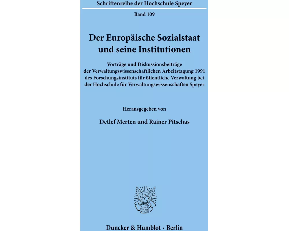 Der Europäische Sozialstaat und seine Institutionen