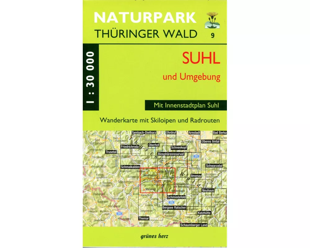Wanderkarte Suhl und Umgebung