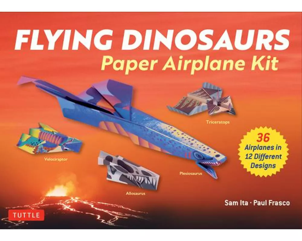 Flying Dinosaurs Paper Airplane Kit