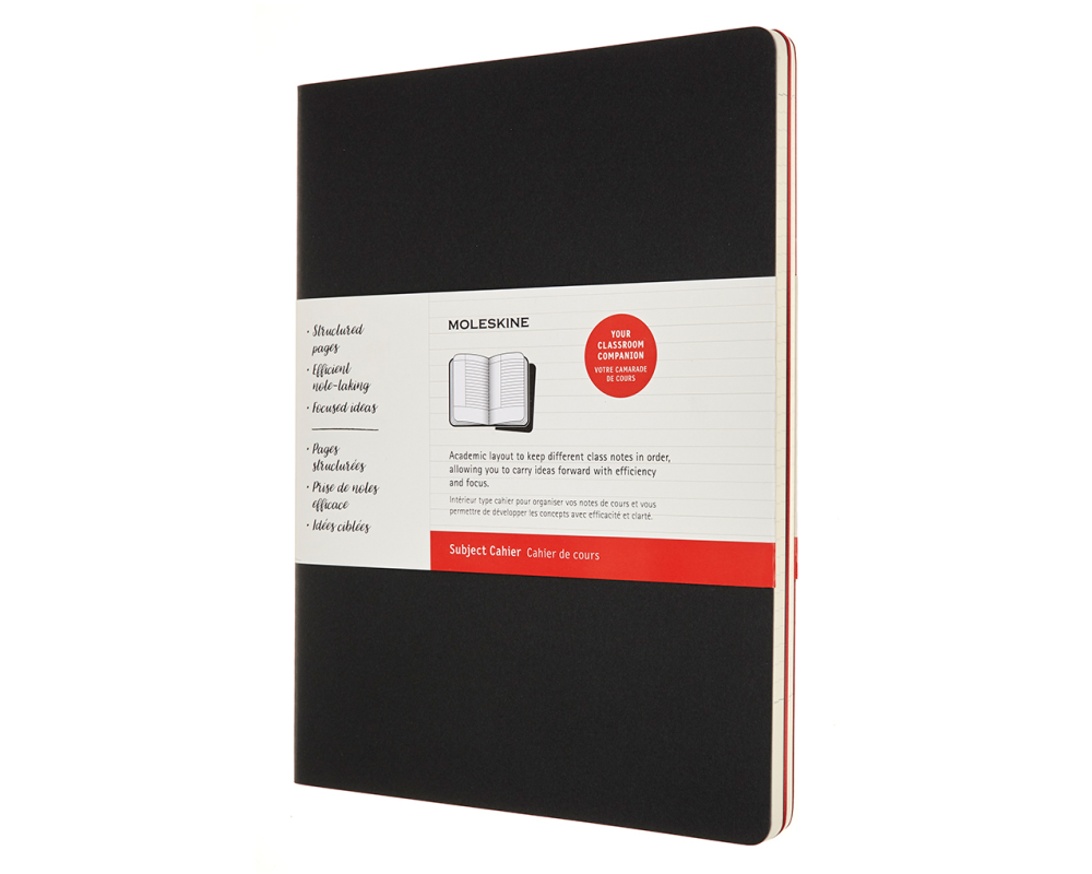 MOLESKINE Notizheft Karton A4 602510 liniert,BK/cranb.,120S. 2 Stk.