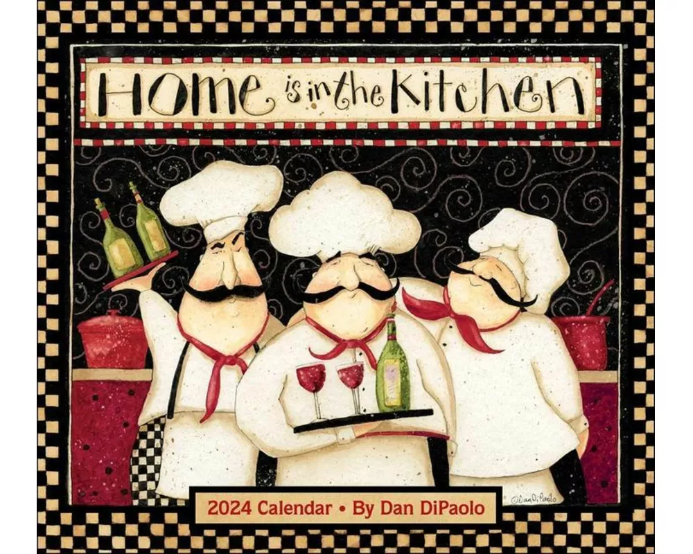 Home Is in the Kitchen 2024 Deluxe Wall Calendar