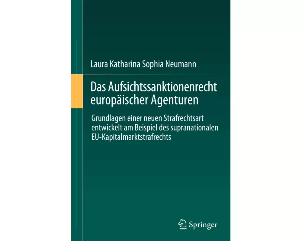 Das Aufsichtssanktionenrecht europäischer Agenturen