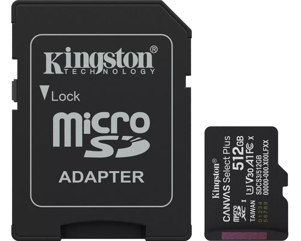 Kingston microSDXC-Karte Canvas Select Plus Gen3 512 GB