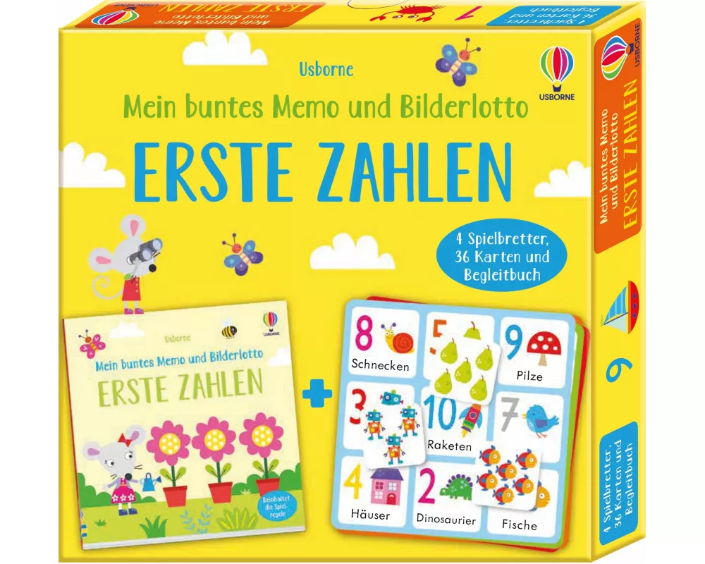 Mein buntes Memo und Bilderlotto: Erste Zahlen