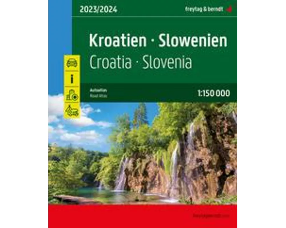 Kroatien - Slowenien, Autoatlas 1:150.000, freytag & berndt