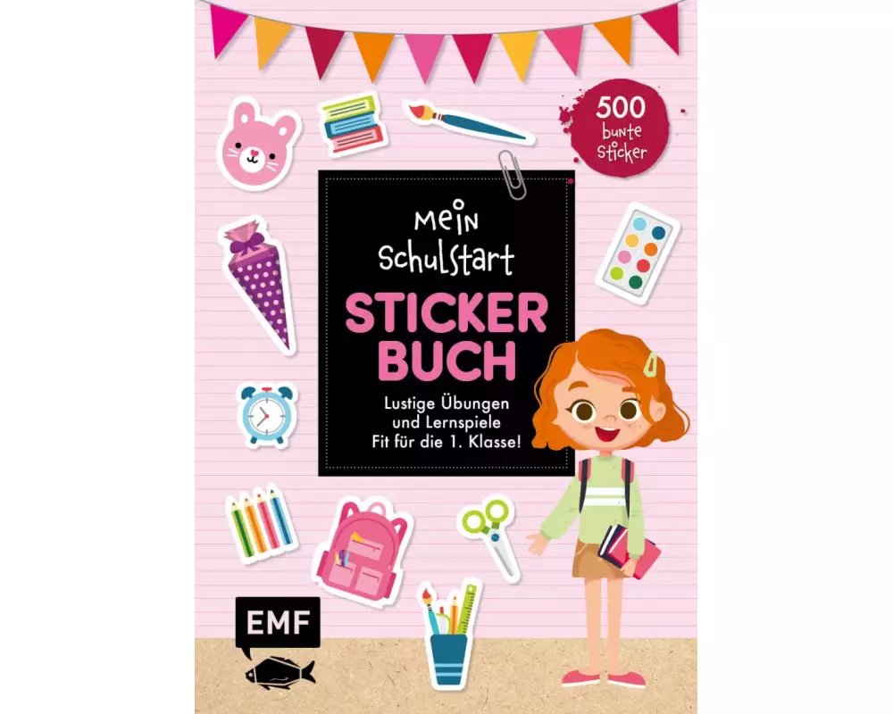 Mein Schulstart Stickerbuch (rosa)