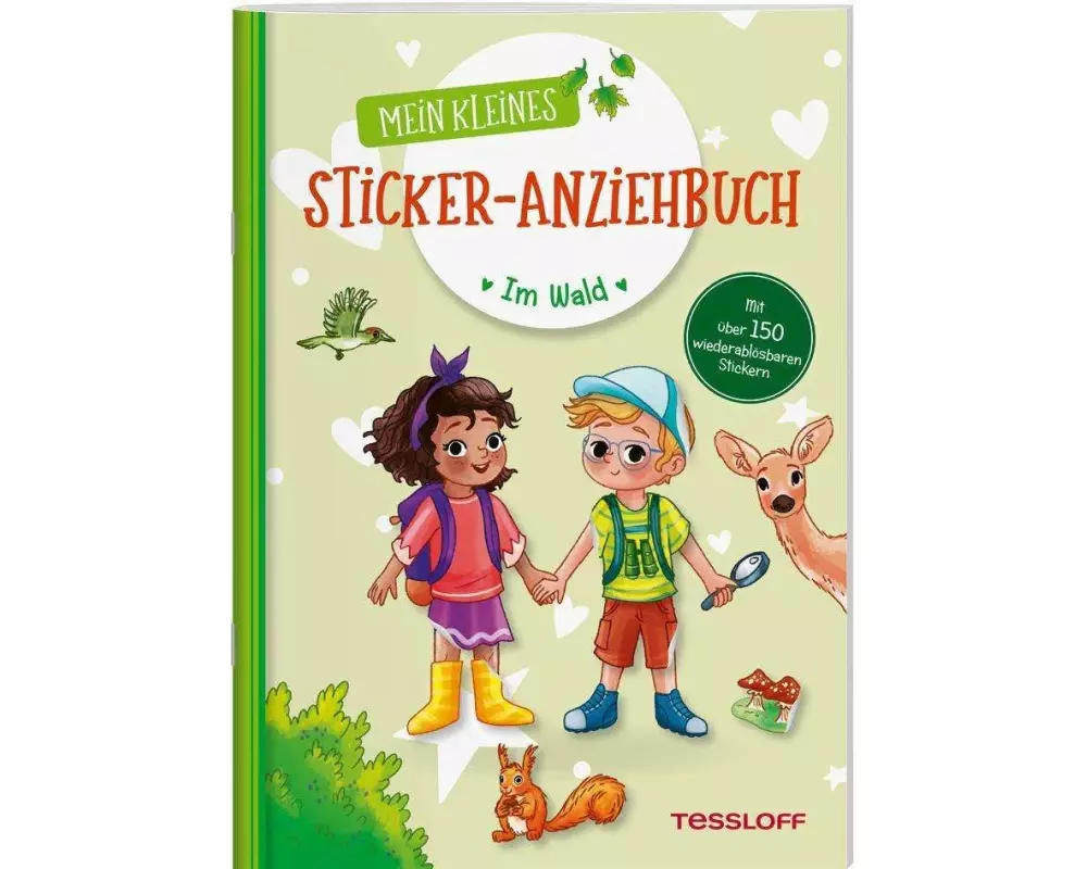 Mein kleines Sticker-Anziehbuch. Im Wald