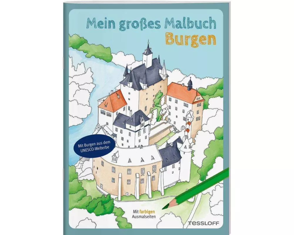 Mein großes Malbuch. Burgen