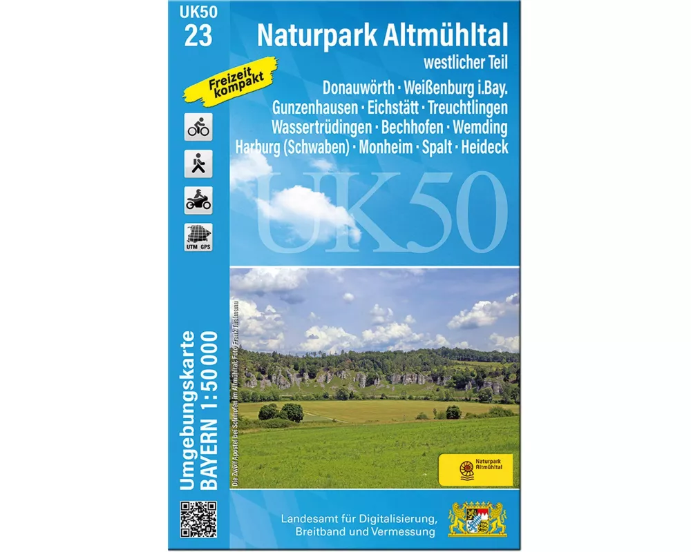 UK50-23 Naturpark Altmühltal westlicher Teil