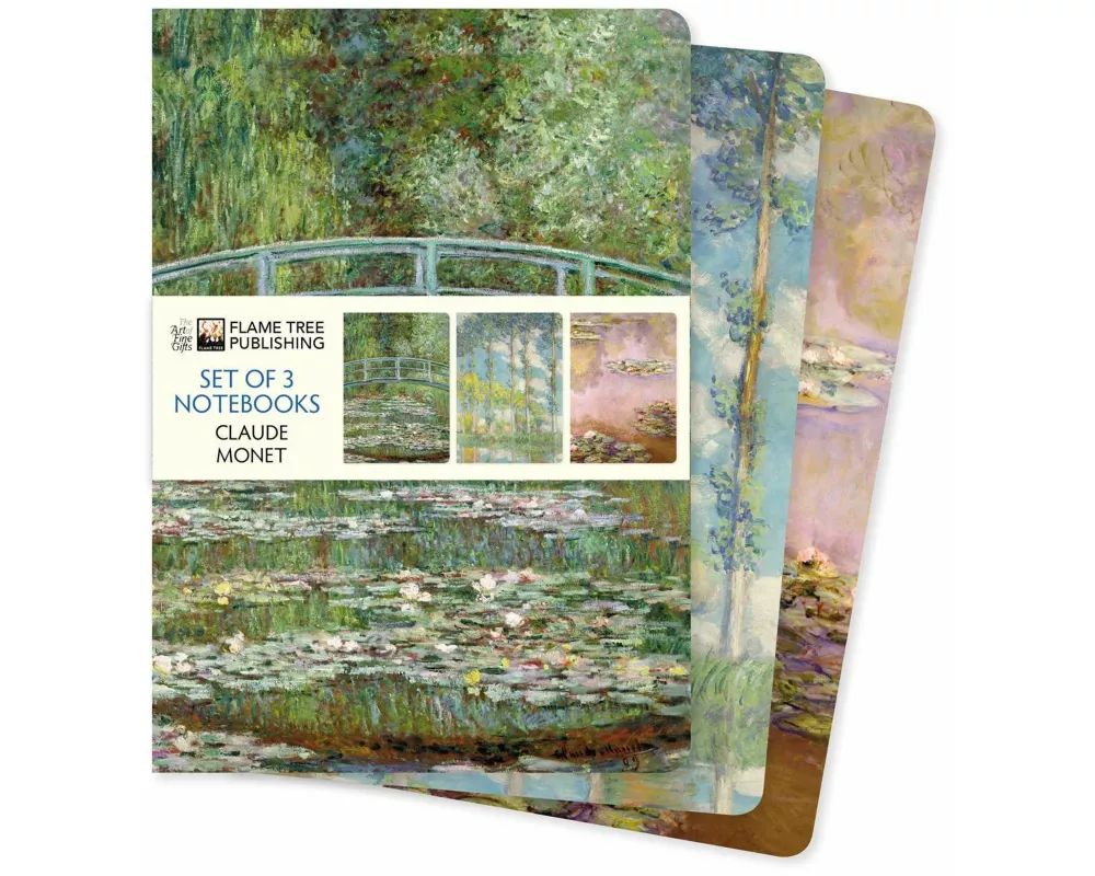 Claude Monet Set of 3 Standard Notebooks