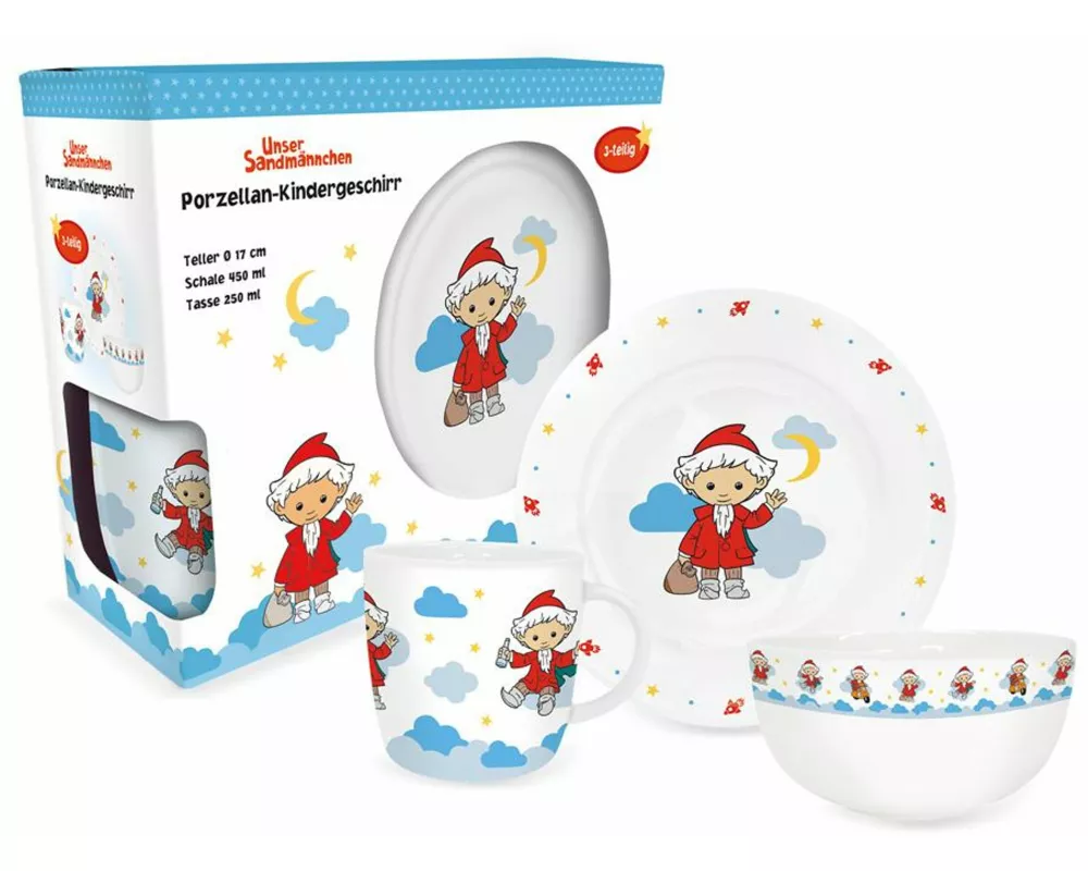 Trötsch Unser Sandmännchen Geschirrset aus Porzellan