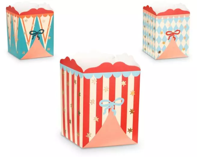 Partydeco Fingerfood-Schale Zirkus, 8 x 11.5 x 8 cm, 6 Stück