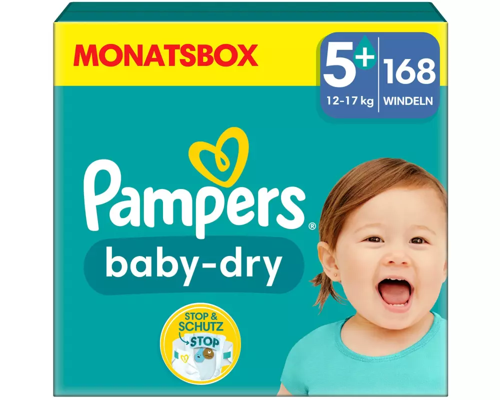 Pampers Windeln Baby Dry Junior Plus Grösse 5+