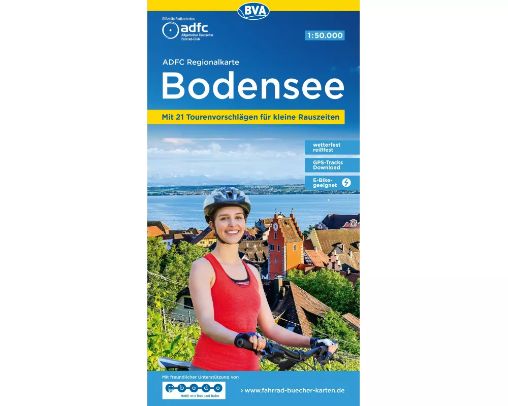 BVA ADFC Regionalkarte Bodensee 1:50.000